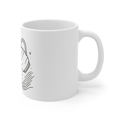Astral Minimalism - Aquarius - Aquarius Astral Minimalism Mug - 53.10