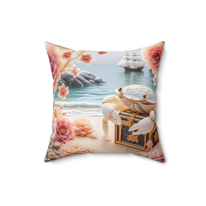 Sculpted Elegance and Blossoms - Cancer - Cancer Sculpted Elegance and Blossoms Pillow - 31.2