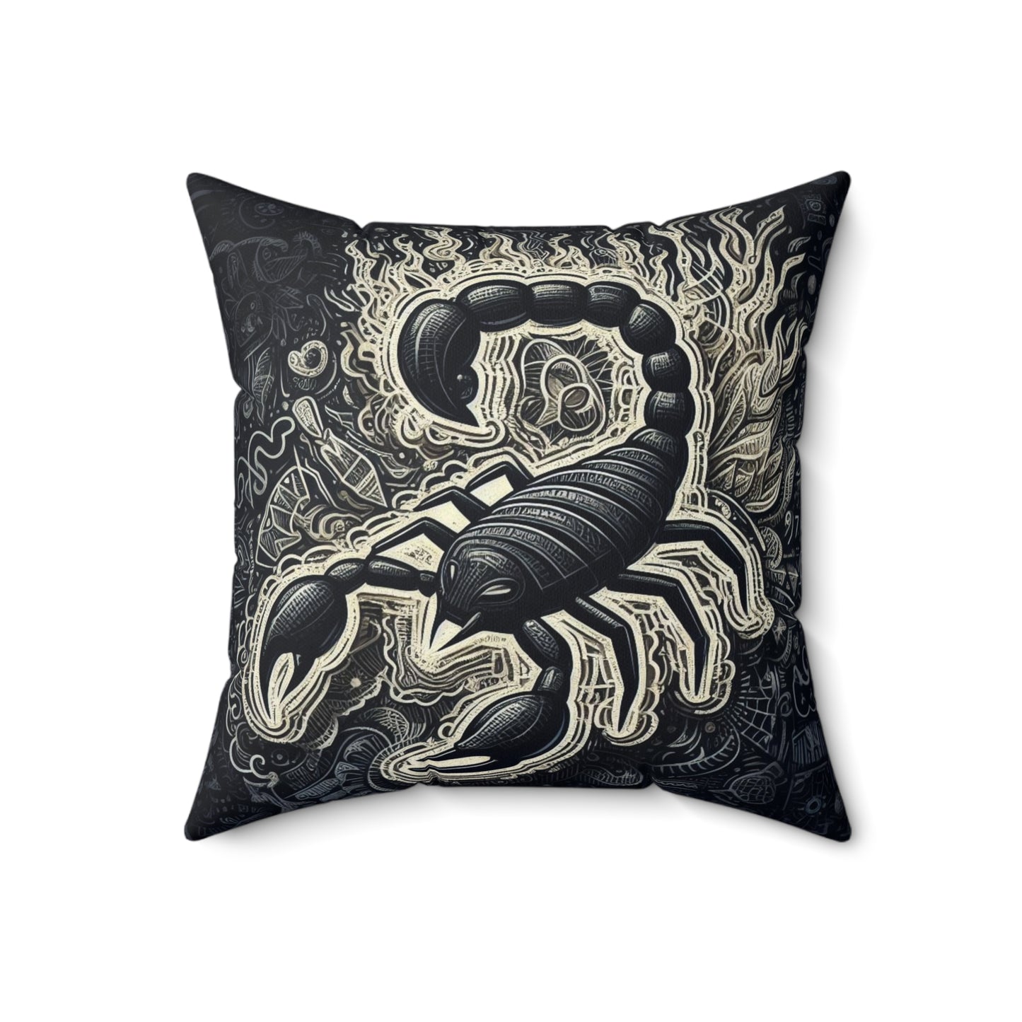 Astrological Artistry - Scorpio - Scorpio Artistic Symbolism Pillow - 33