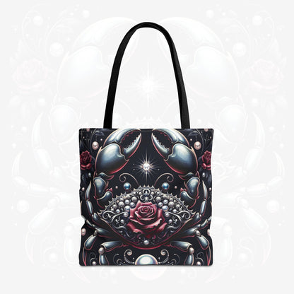 Astrological Blossoms and Crystals - Cancer - Moonlit Serenity Tote Bag - 50