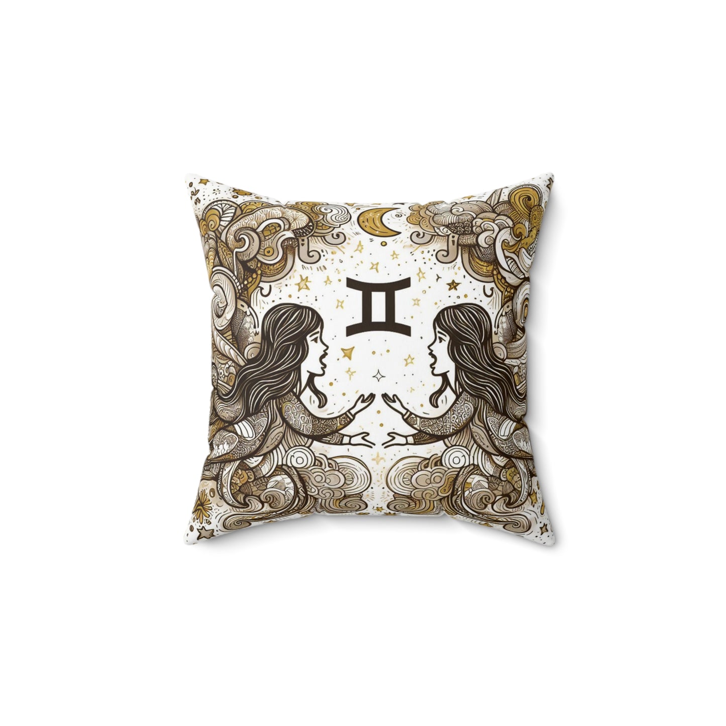 Astrological Artistry - Gemini - Gemini Artistic Symbolism Pillow - 33