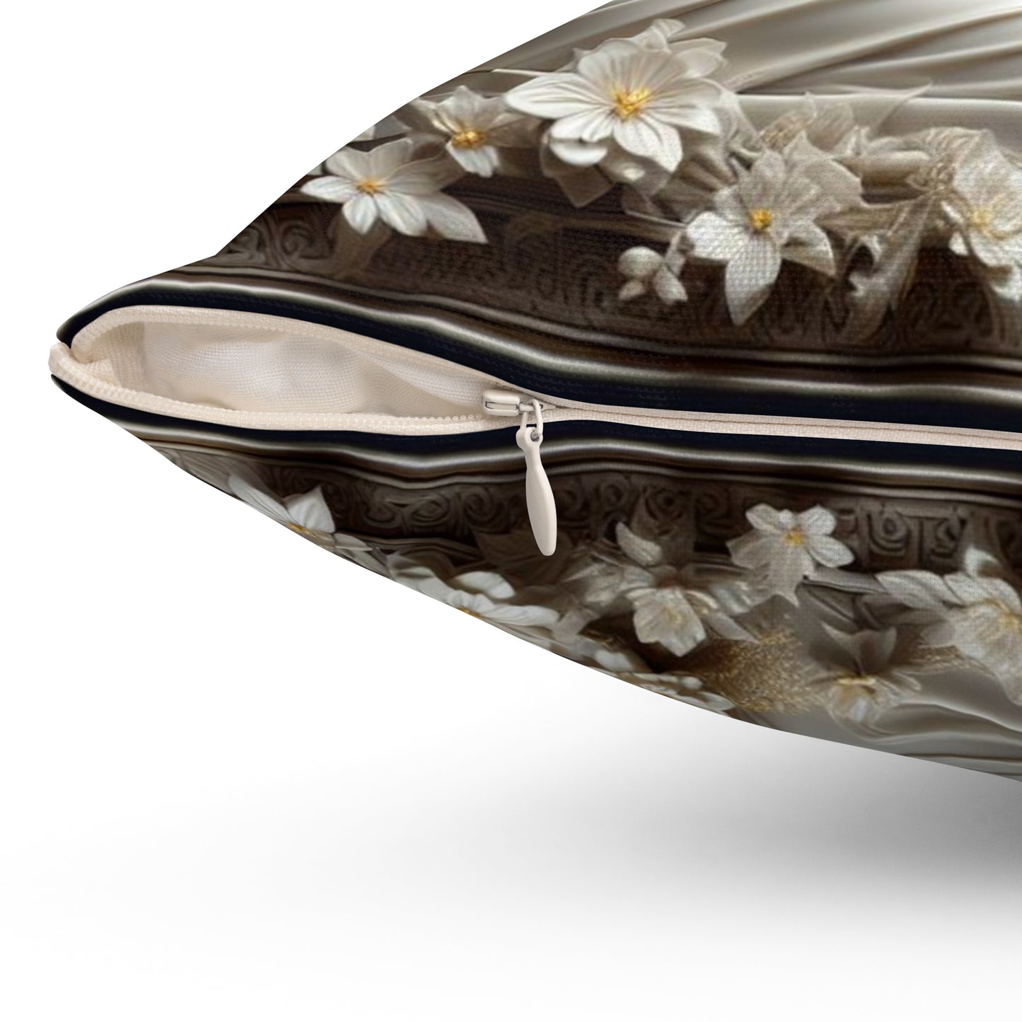 Sculpted Elegance and Blossoms - Virgo - Virgo Sculpted Elegance and Blossoms Pillow - 31.2