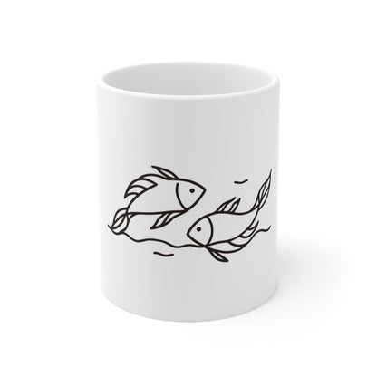 Astral Minimalism - Pisces - Pisces Astral Minimalism Mug - 53.10