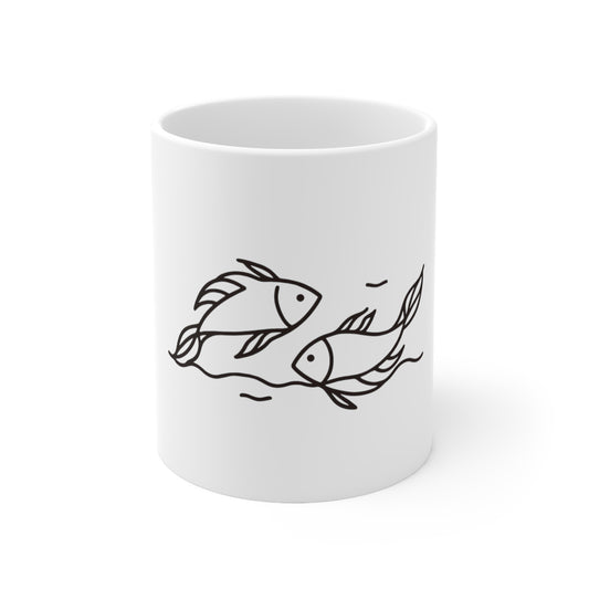 Astral Minimalism - Pisces - Pisces Astral Minimalism Mug - 53.10