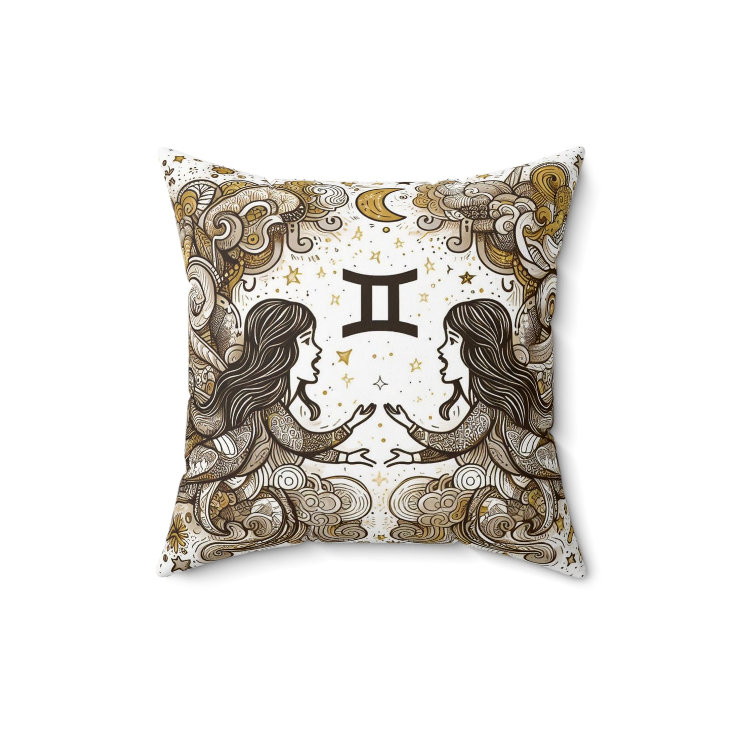 Astrological Artistry - Gemini - Gemini Artistic Symbolism Pillow - 33