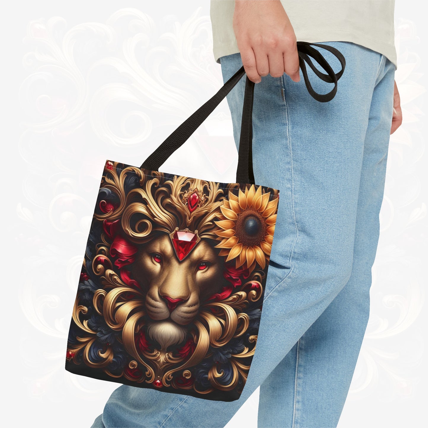 Astrological Blossoms and Crystals - Leo - Radiant Majesty Tote Bag - 50