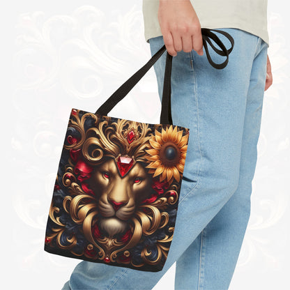 Astrological Blossoms and Crystals - Leo - Radiant Majesty Tote Bag - 50