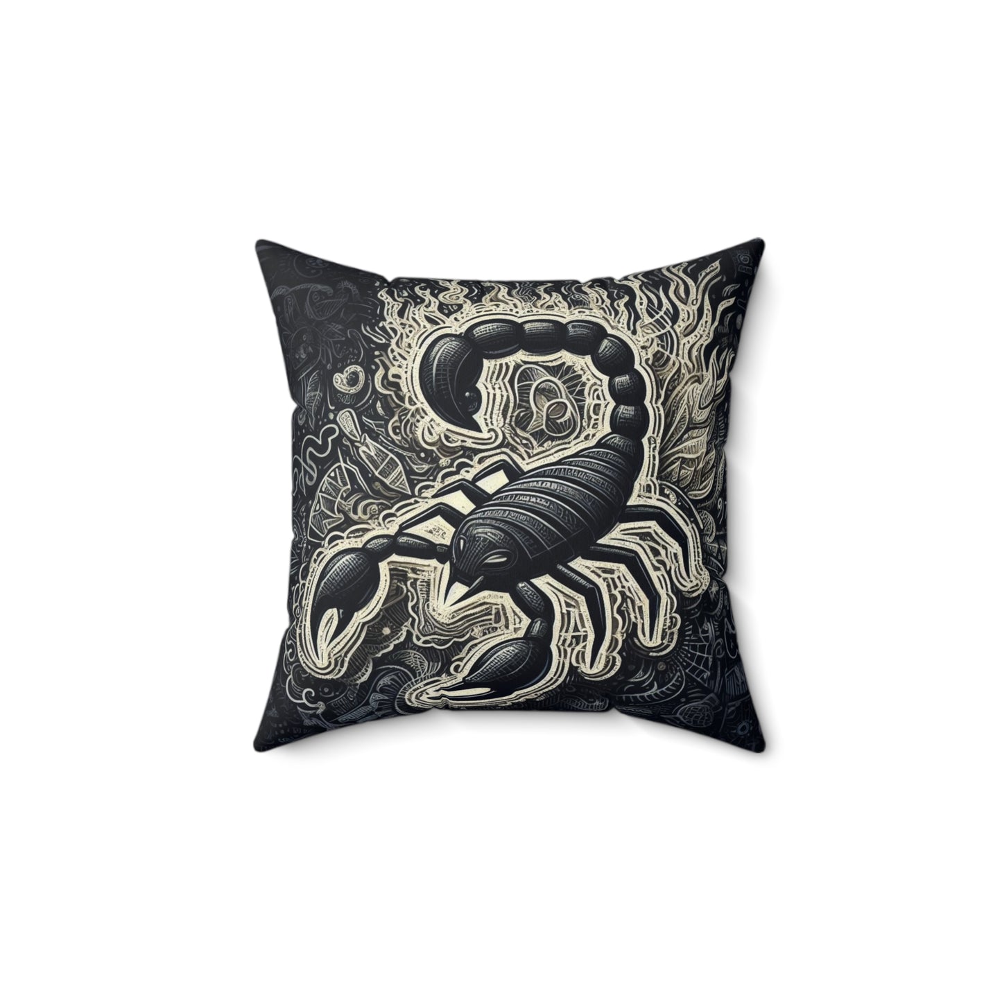 Astrological Artistry - Scorpio - Scorpio Artistic Symbolism Pillow - 33