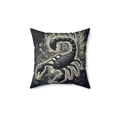 Astrological Artistry - Scorpio - Scorpio Artistic Symbolism Pillow - 33