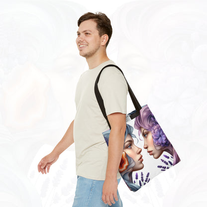 Astrological Blossoms and Crystals - Gemini - Dual Harmony Tote Bag - 50