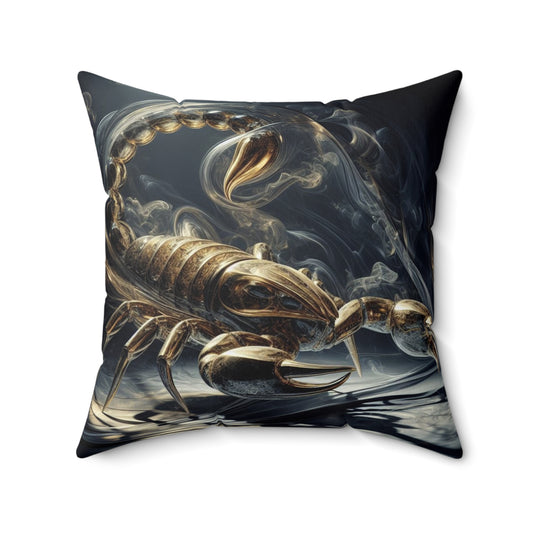 Sculpted Elegance and Blossoms - Scorpio - Scorpio Sculpted Elegance and Blossoms Pillow - 31.2
