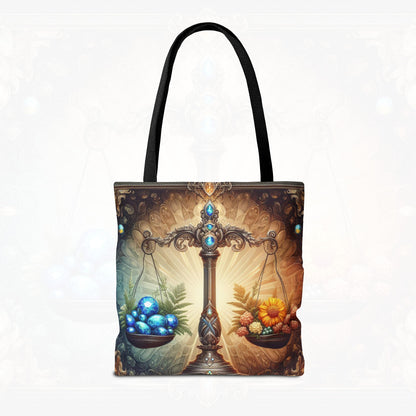 Astrological Blossoms and Crystals - Libra - Harmonious Balance Tote Bag - 50