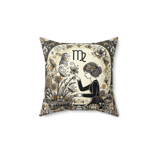 Astrological Artistry - Virgo - Virgo Artistic Symbolism Pillow - 33