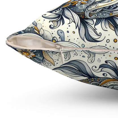 Astrological Artistry - Pisces - Pisces Artistic Symbolism Pillow - 33
