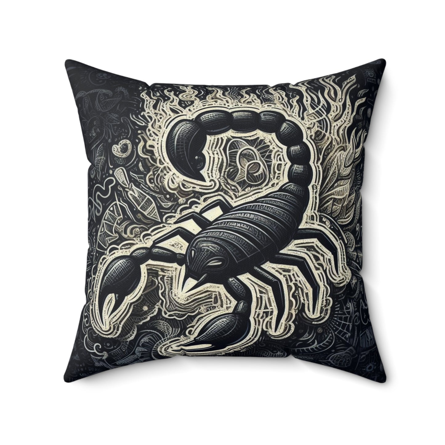Astrological Artistry - Scorpio - Scorpio Artistic Symbolism Pillow - 33