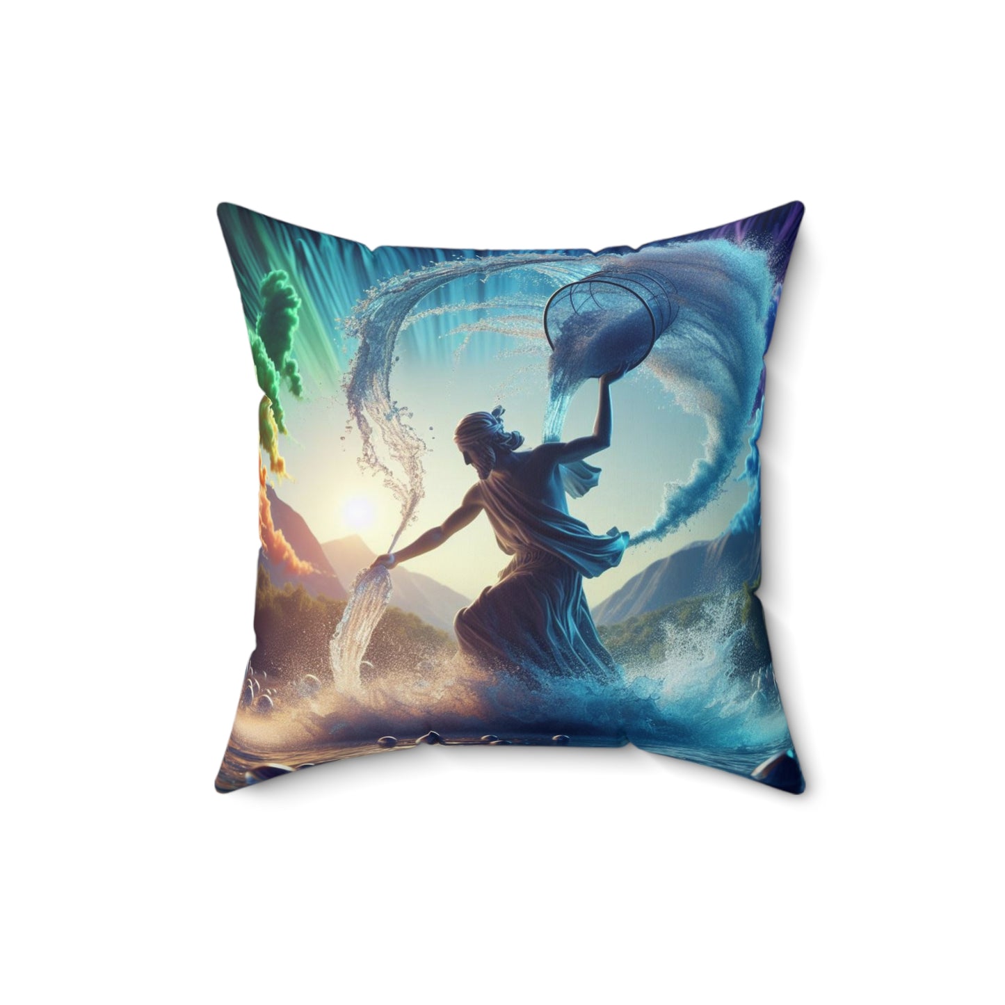 Ethereal Elegance - Aquarius - Aquarius Ethereal Elegance Pillow - 27.10