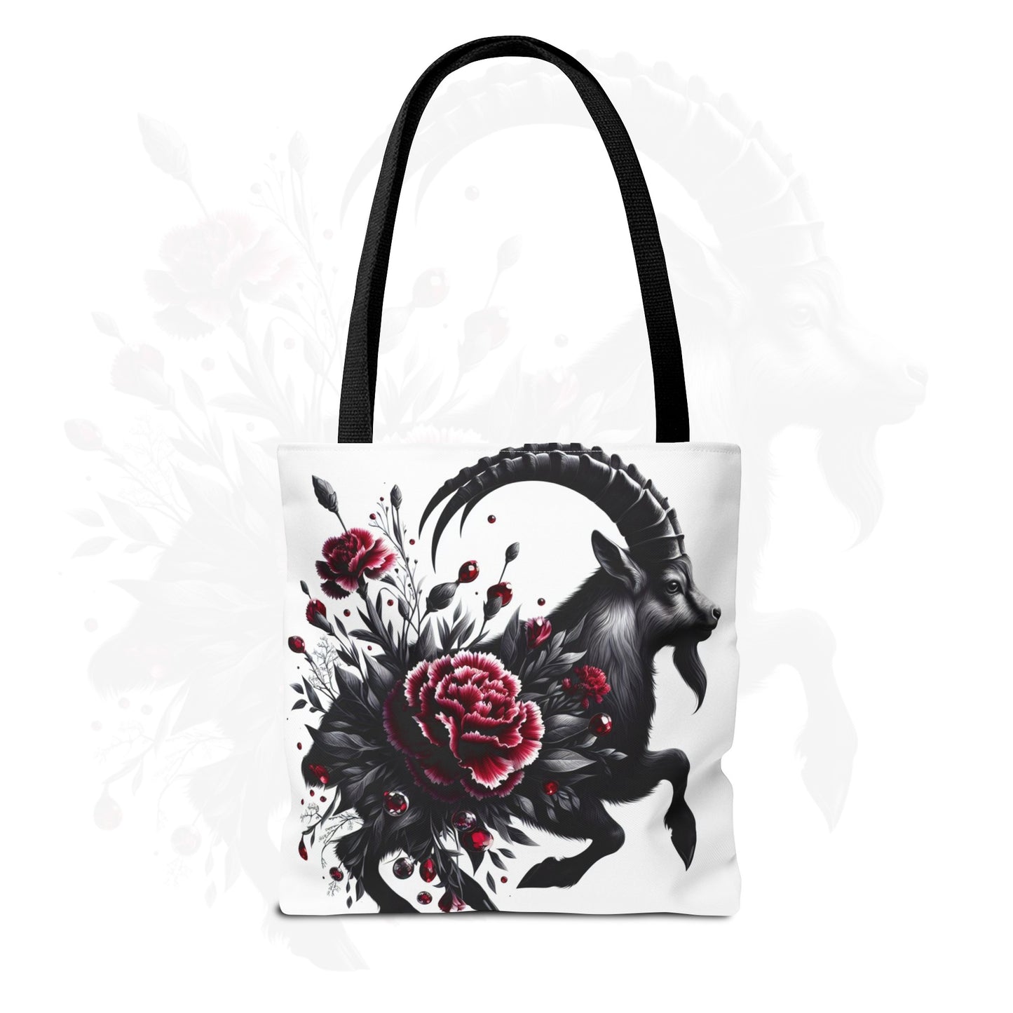 Astrological Blossoms and Crystals - Capricorn - Visionary Insight Tote Bag - 50