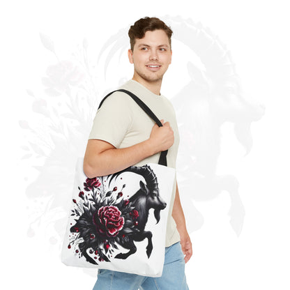 Astrological Blossoms and Crystals - Capricorn - Visionary Insight Tote Bag - 50