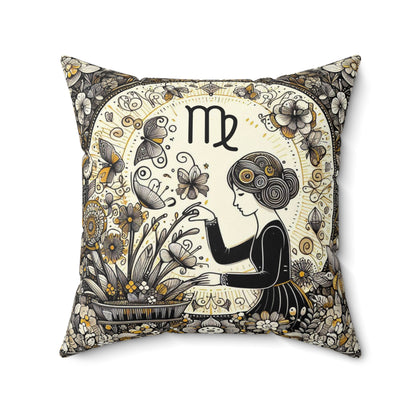 Astrological Artistry - Virgo - Virgo Artistic Symbolism Pillow - 33
