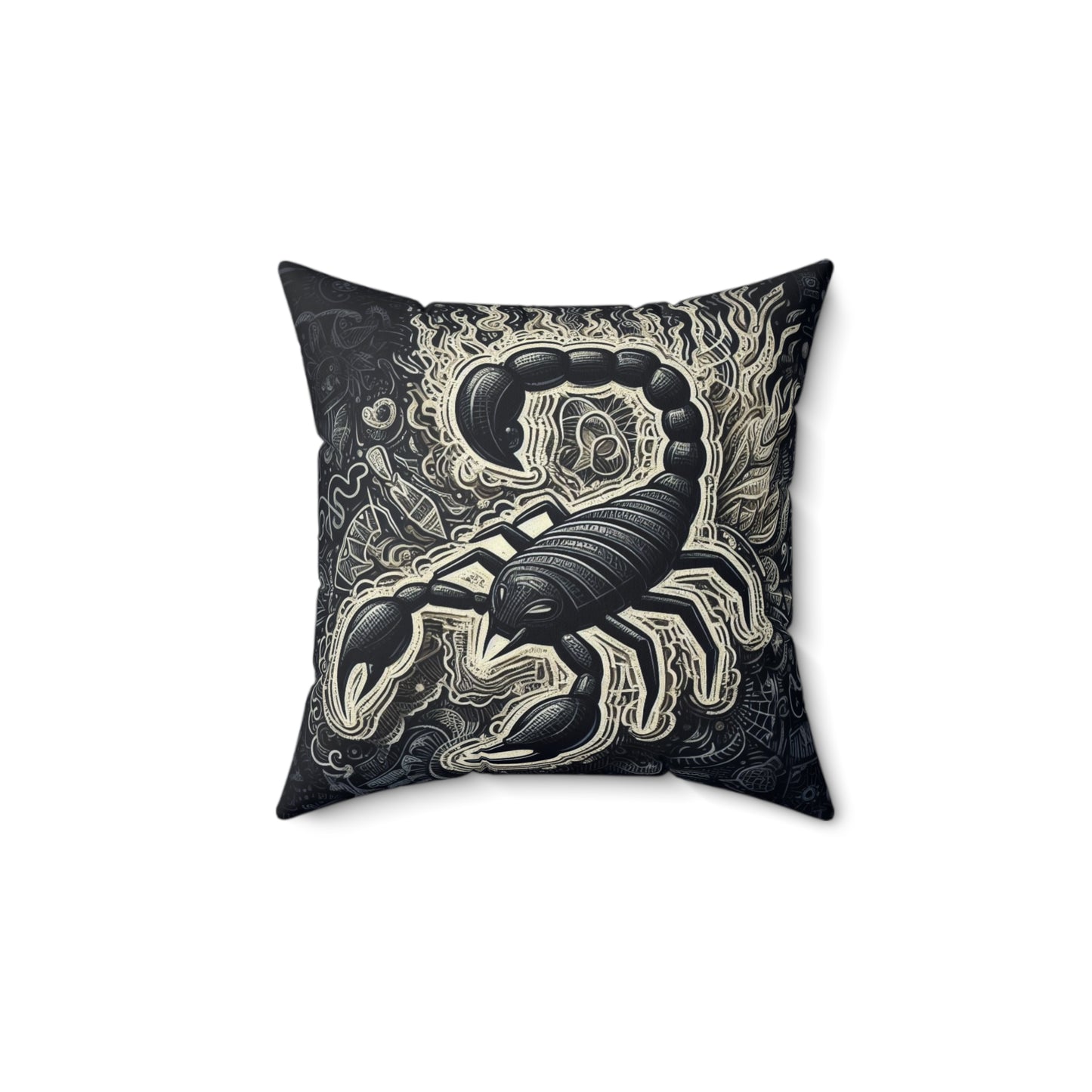 Astrological Artistry - Scorpio - Scorpio Artistic Symbolism Pillow - 33