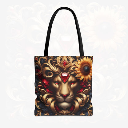 Astrological Blossoms and Crystals - Leo - Radiant Majesty Tote Bag - 50