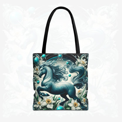 Astrological Blossoms and Crystals - Sagittarius - Adventurous Spirit Tote Bag - 50