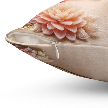Sculpted Elegance and Blossoms - Cancer - Cancer Sculpted Elegance and Blossoms Pillow - 31.2