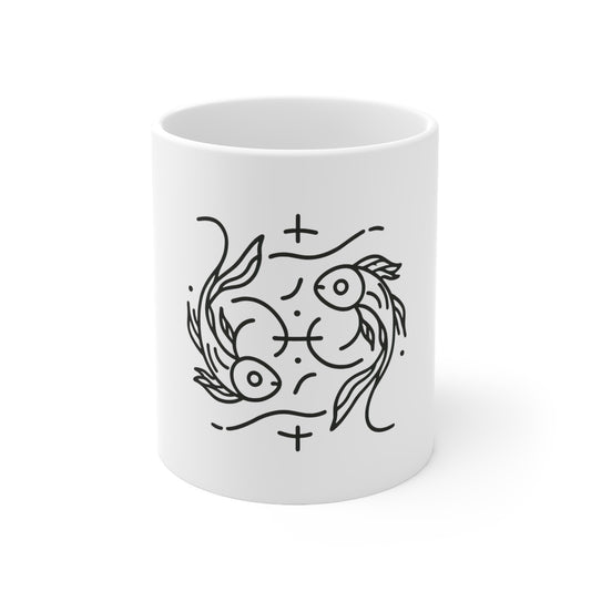 Zodiac Doodles - Pisces - Pisces Zodiac Doodles Mug - 53.30