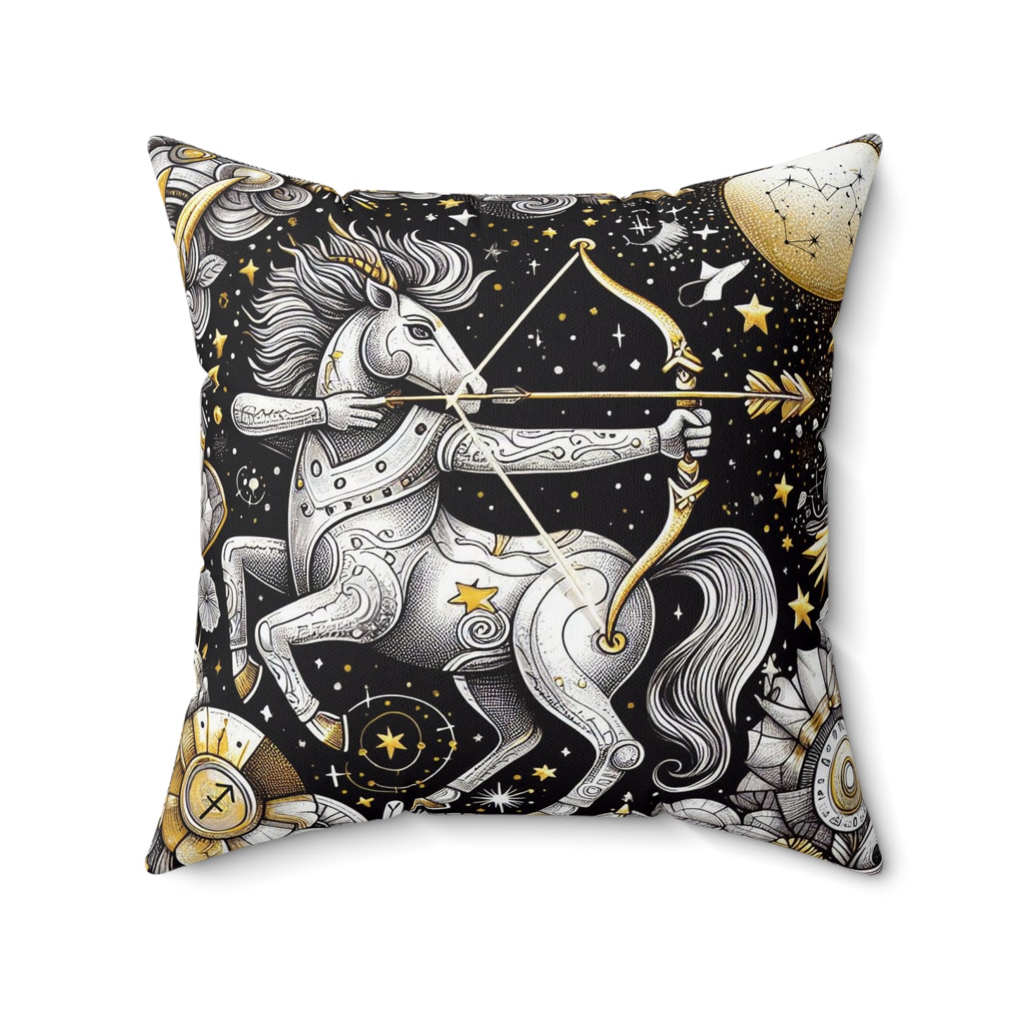 Astrological Artistry - Sagittarius - Sagittarius Artistic Symbolism Pillow - 33