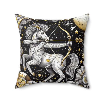 Astrological Artistry - Sagittarius - Sagittarius Artistic Symbolism Pillow - 33