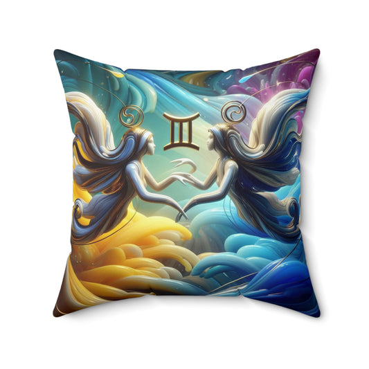 Ethereal Elegance - Gemini - Gemini Ethereal Elegance Pillow - 27.10