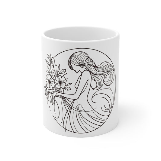 Astral Minimalism - Virgo - Virgo Astral Minimalism Mug - 53.10