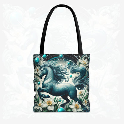 Astrological Blossoms and Crystals - Sagittarius - Adventurous Spirit Tote Bag - 50