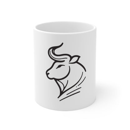 Astral Minimalism - Taurus - Taurus Astral Minimalism Mug - 53.10