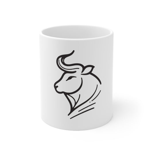 Astral Minimalism - Taurus - Taurus Astral Minimalism Mug - 53.10