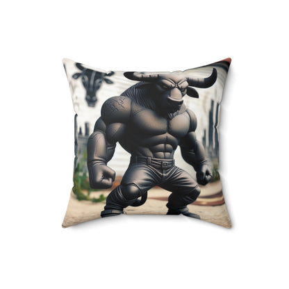 Urban Zodiac - Taurus - Taurus Urban Vinyl Pillow - 47