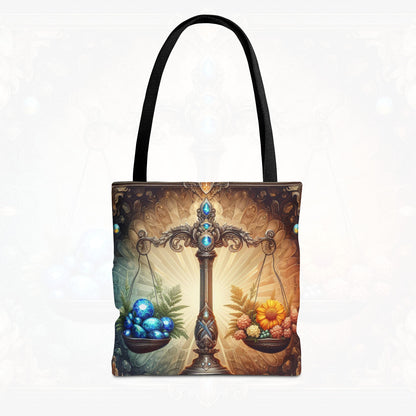 Astrological Blossoms and Crystals - Libra - Harmonious Balance Tote Bag - 50