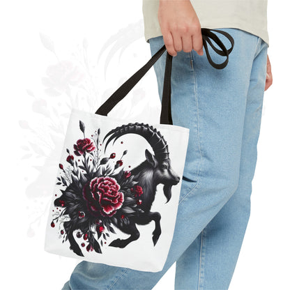 Astrological Blossoms and Crystals - Capricorn - Visionary Insight Tote Bag - 50