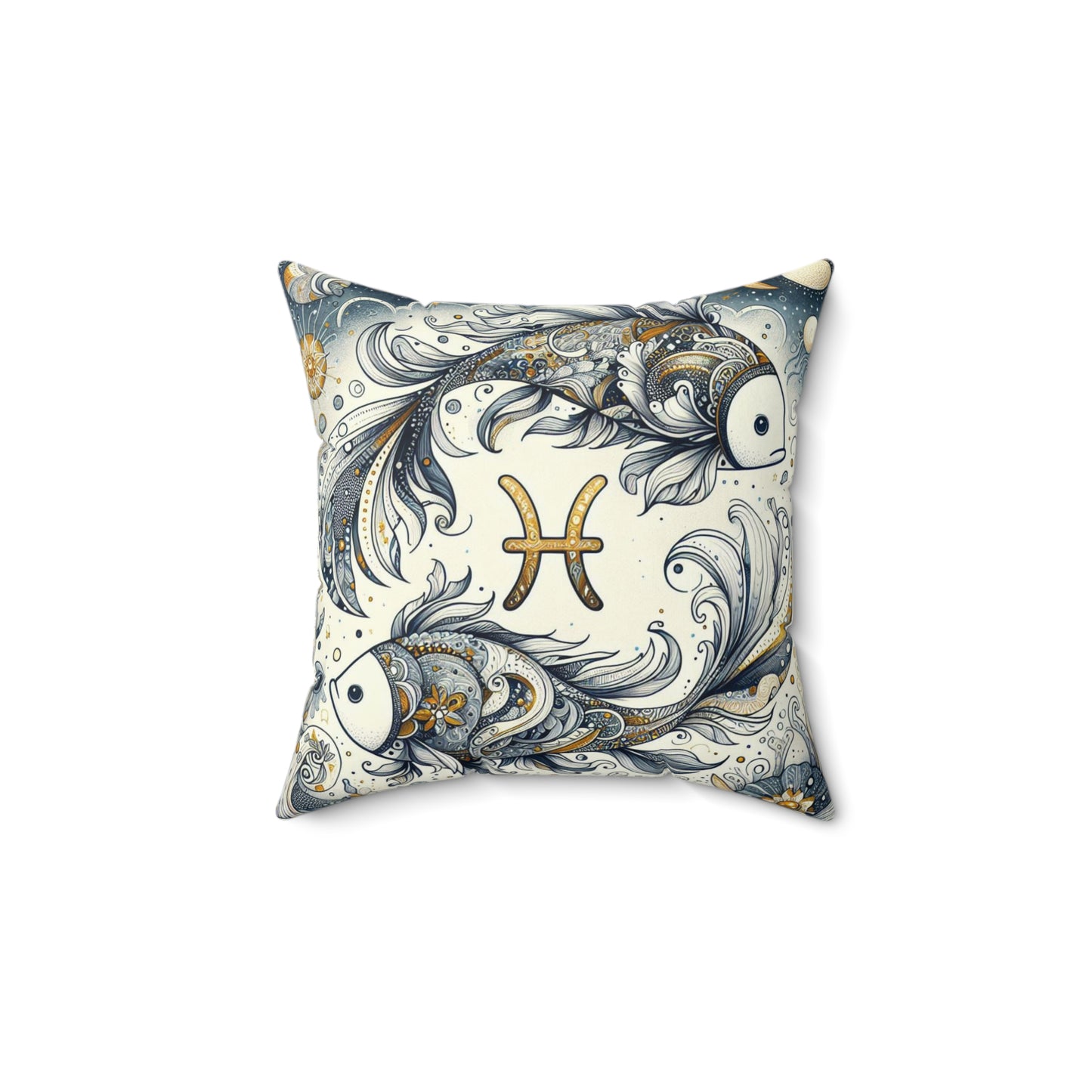 Astrological Artistry - Pisces - Pisces Artistic Symbolism Pillow - 33