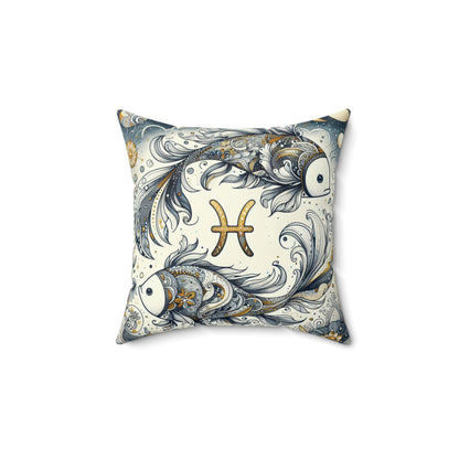 Astrological Artistry - Pisces - Pisces Artistic Symbolism Pillow - 33