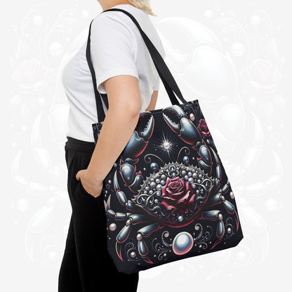 Astrological Blossoms and Crystals - Cancer - Moonlit Serenity Tote Bag - 50