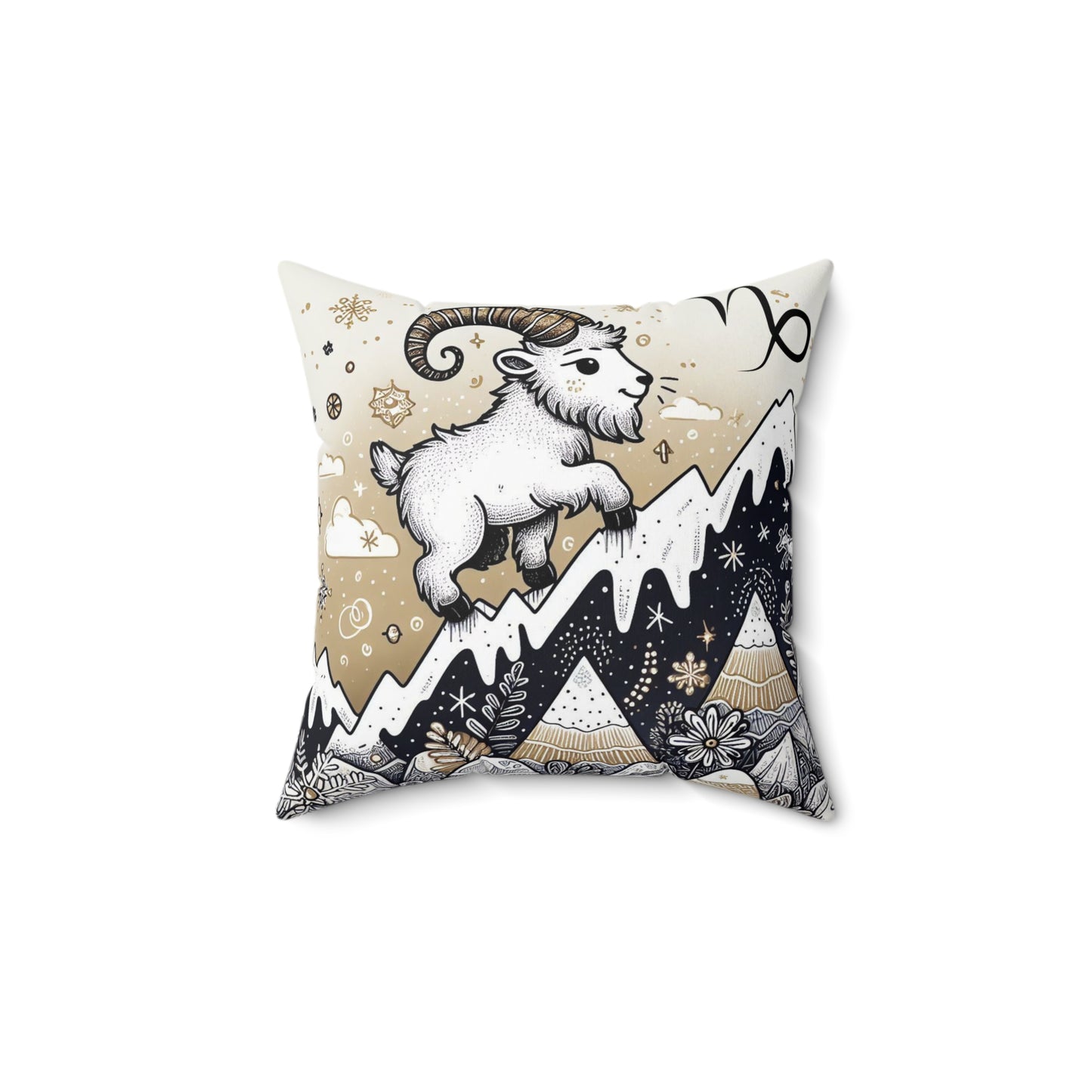Astrological Artistry - Capricorn - Capricorn Artistic Symbolism Pillow - 33
