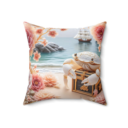 Sculpted Elegance and Blossoms - Cancer - Cancer Sculpted Elegance and Blossoms Pillow - 31.2