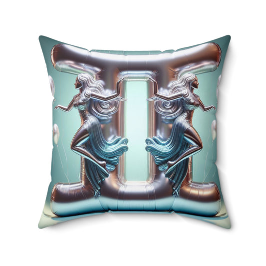 Cosmic Balloon Zodiac - Gemini - Foil Brilliance Pillow - 0