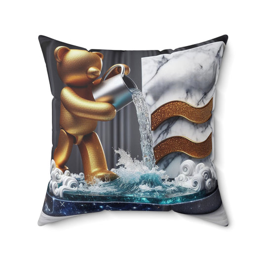 Marble Elegance - Aquarius - Aquarius Marble Elegance Pillow - 43