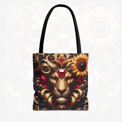 Astrological Blossoms and Crystals - Leo - Radiant Majesty Tote Bag - 50