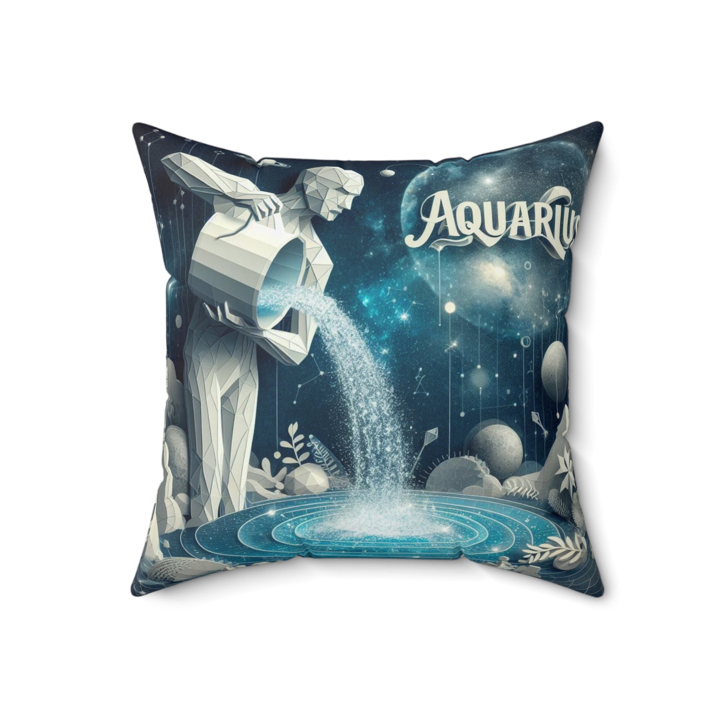 Quilled Zodiac - Aquarius - Aquarius Quilled Zodiac Pillow - 16