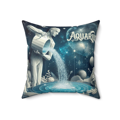 Quilled Zodiac - Aquarius - Aquarius Quilled Zodiac Pillow - 16